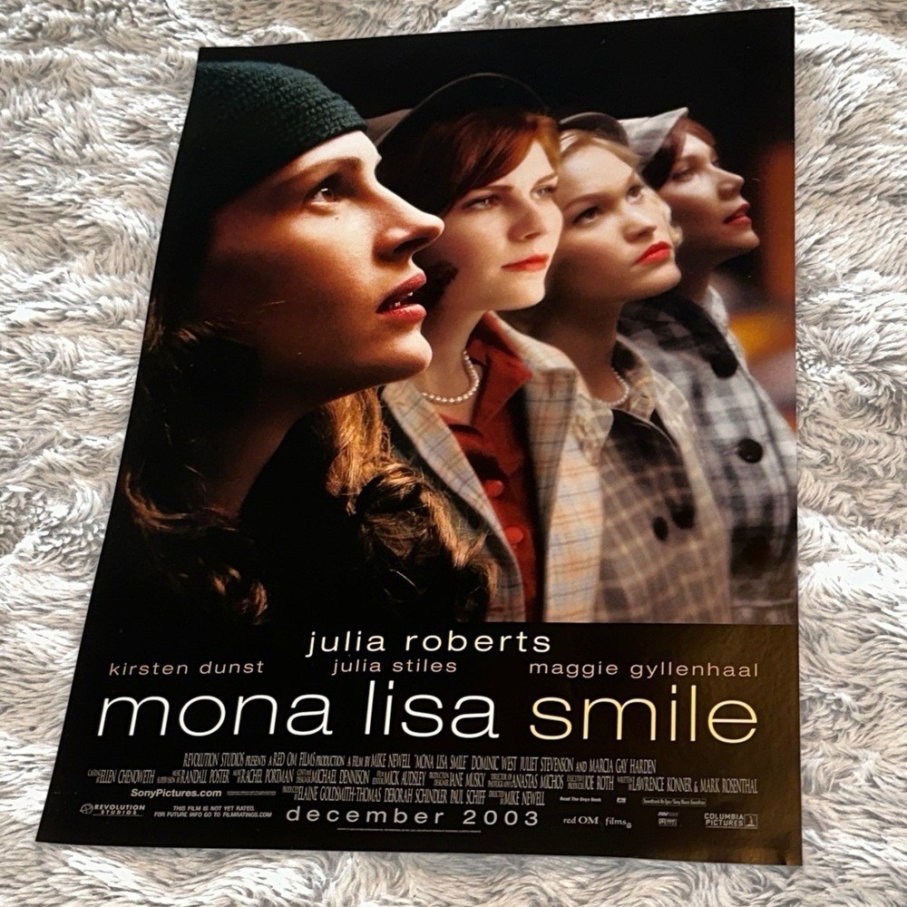 Mona Lisa Smile 2003 Original Movie Poster Julia Roberts Kirsten Dunst‎ Promo